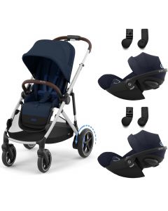 Poussette e-Gazelle S + 2 sièges-auto Cloud G i-Size