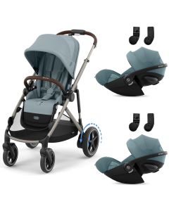Poussette e-Gazelle S + 2 sièges-auto Cloud G3 i-Size