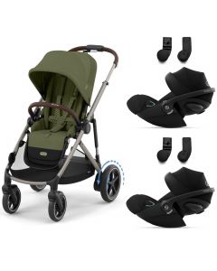 Poussette e-Gazelle S + 2 sièges-auto Cloud G i-Size