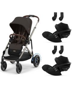 Poussette e-Gazelle S + 2 sièges-auto Cloud G i-Size