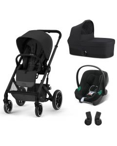 Poussette TRIO Balios S Lux TPE Nacelle Cot S Lux Seashell ATON B2 Volcano  Black CYBEX, Vente en ligne de