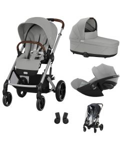 Trio Balios S Lux 3 + nacelle S Lux + Cloud G i-Size + habillage-pluie poussette