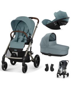 Trio Balios S Lux 3 + nacelle S Lux + Cloud G3 i-Size + habillage-pluie poussette