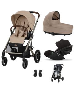 Trio Balios S Lux 3 + nacelle S Lux + Cloud G i-Size + habillage-pluie poussette