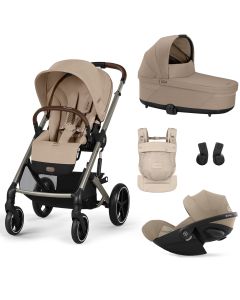 Trio Balios S Lux 3 + nacelle S Lux + Cloud G i-Size + porte-bébé Amya