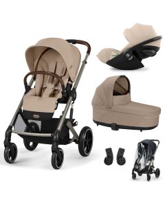 Trio Balios S Lux 3 + nacelle S Lux + Cloud G3 i-Size + habillage-pluie poussette