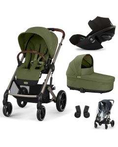 Trio Balios S Lux 3 + nacelle S Lux + Cloud G3 i-Size + habillage-pluie poussette