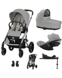 Trio Balios S Lux 3 + nacelle S Lux + Cloud G + Base G + habillage-pluie poussette