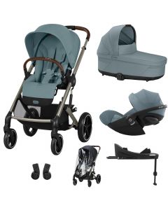 Trio Balios S Lux 3 + nacelle S Lux + Cloud G + Base G + habillage-pluie poussette