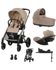 Trio Balios S Lux 3 + nacelle S Lux + Cloud G + Base G + habillage-pluie poussette