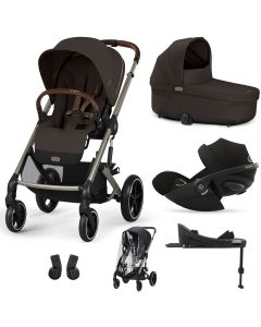 Trio Balios S Lux 3 + nacelle S Lux + Cloud G + Base G + habillage-pluie poussette
