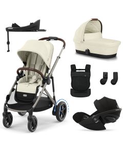 Trio e-Gazelle S + nacelle + Cloud G i-Size + Base G + porte-bébé Amya
