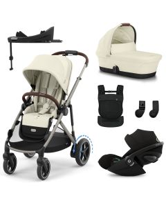 Trio e-Gazelle S + nacelle + Cloud G3 i-Size + Base G3 + porte-bébé Amya