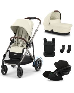 Trio e-Gazelle S + nacelle + Cloud G3 i-Size + porte-bébé Amya