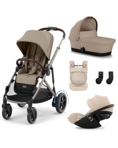 Trio e-Gazelle S + nacelle + Cloud G3 i-Size + porte-bébé Amya