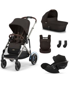 Trio e-Gazelle S + nacelle + Cloud G i-Size + porte-bébé Amya