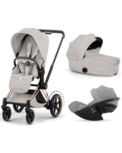 Trio e-Priam 3 + nacelle pliable + Cloud G i-Size