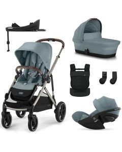 Trio Gazelle S 2 + nacelle + Cloud G i-Size + Base G + porte-bébé Amya