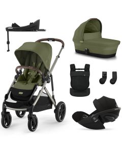 Trio Gazelle S 2 + nacelle + Cloud G i-Size + Base G + porte-bébé Amya