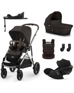 Trio Gazelle S 2 + nacelle + Cloud G i-Size + Base G + porte-bébé Amya