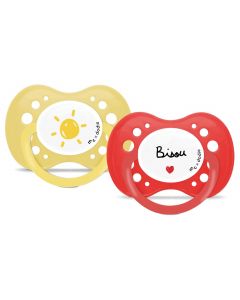 Set de 2 sucettes anatomiques +18 mois