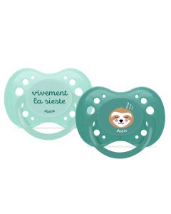 Set de 2 sucettes anatomiques +18 mois