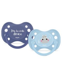 Set de 2 sucettes anatomiques +6 mois