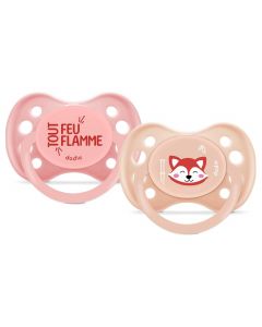 Set de 2 sucettes anatomiques +6 mois