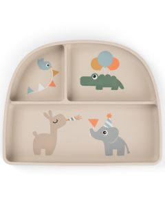 Assiette à compartiments pour enfant Stick&Stay