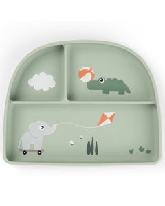 Assiette à compartiments pour enfant Stick&Stay