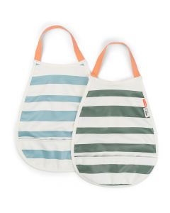 Lot de 2 bavoirs à élastique