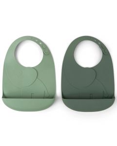 Lot de 2 bavoirs Peekaboo