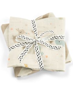 Lot de 2 langes 65 x 65 cm