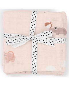Lot de 2 langes 65 x 65 cm