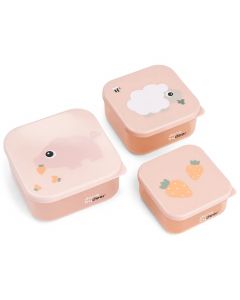 Set de 3 boîtes à snacks