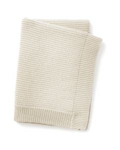 Couverture en laine tricotée