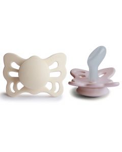 Sucette Frigg Butterfly Silicone - 2pcs - 0-6m
