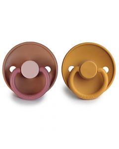 Sucette Frigg Color Latex - 2pcs - 0-6m