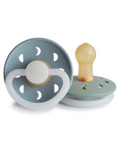 Sucette Frigg Moon Night Latex - 2pcs - 0-6m