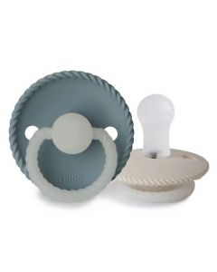 Sucette Frigg Rope Night Silicone - 2pcs - 0-6m