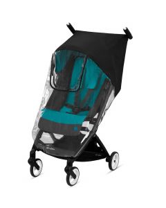 Poussette duo libelle lava grey + siège auto aton b2 volcano black de Cybex  sur allobébé