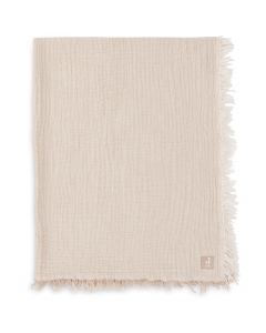 Couverture berceau gaze de coton 120 x 120 cm - Fringe