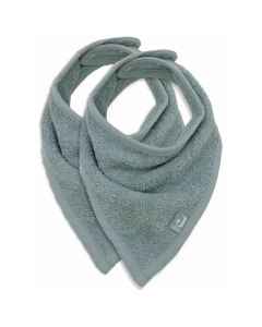 Lot de 2 bavoirs bandana éponge