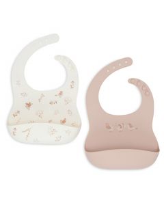 Lot de 2 bavoirs silicone