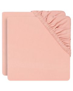 Lot de 2 drap-housses pour lit bébé jersey 60 x 120 cm