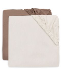 Lot de 2 draps-housses berceau jersey 40/50 x 80/90 cm
