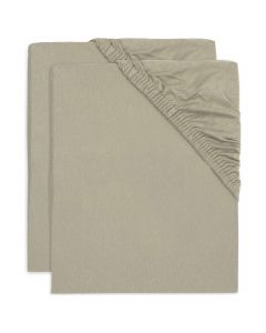 Lot de 2 draps-housses berceau jersey 40/50 x 80/90 cm