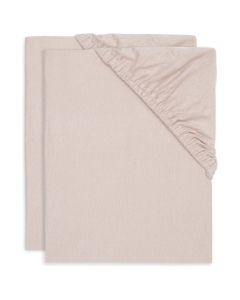 Lot de 2 draps-housses berceau jersey 40/50 x 80/90 cm