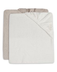 Lot de 2 housses pour matelas à langer éponge 50 x 70 cm