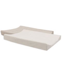Lot de 2 housses pour matelas à langer éponge 50 x 70 cm